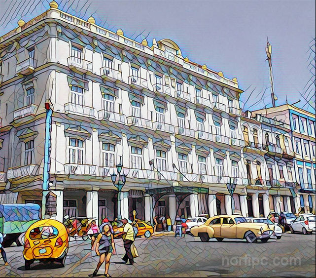 El Hotel Inglaterra el mas antiguo de la ciudad, situado frente al Parque Central de la Habana El Hotel Inglaterra el mas antiguo de la ciudad