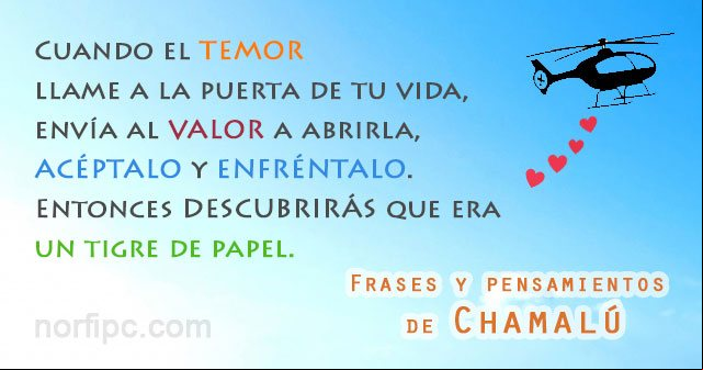 Frases y pensamientos de Chamalú