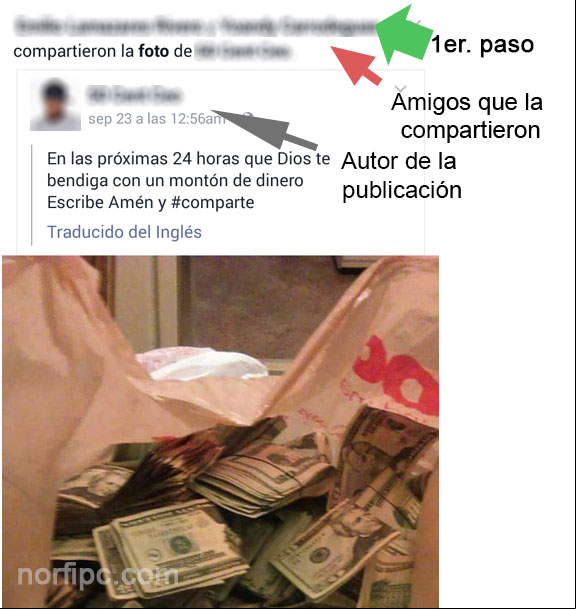 Identificar el autor de una publicación molesta en Facebook y el amigo que la comparte Identificar el autor de una publicación molesta en Facebook